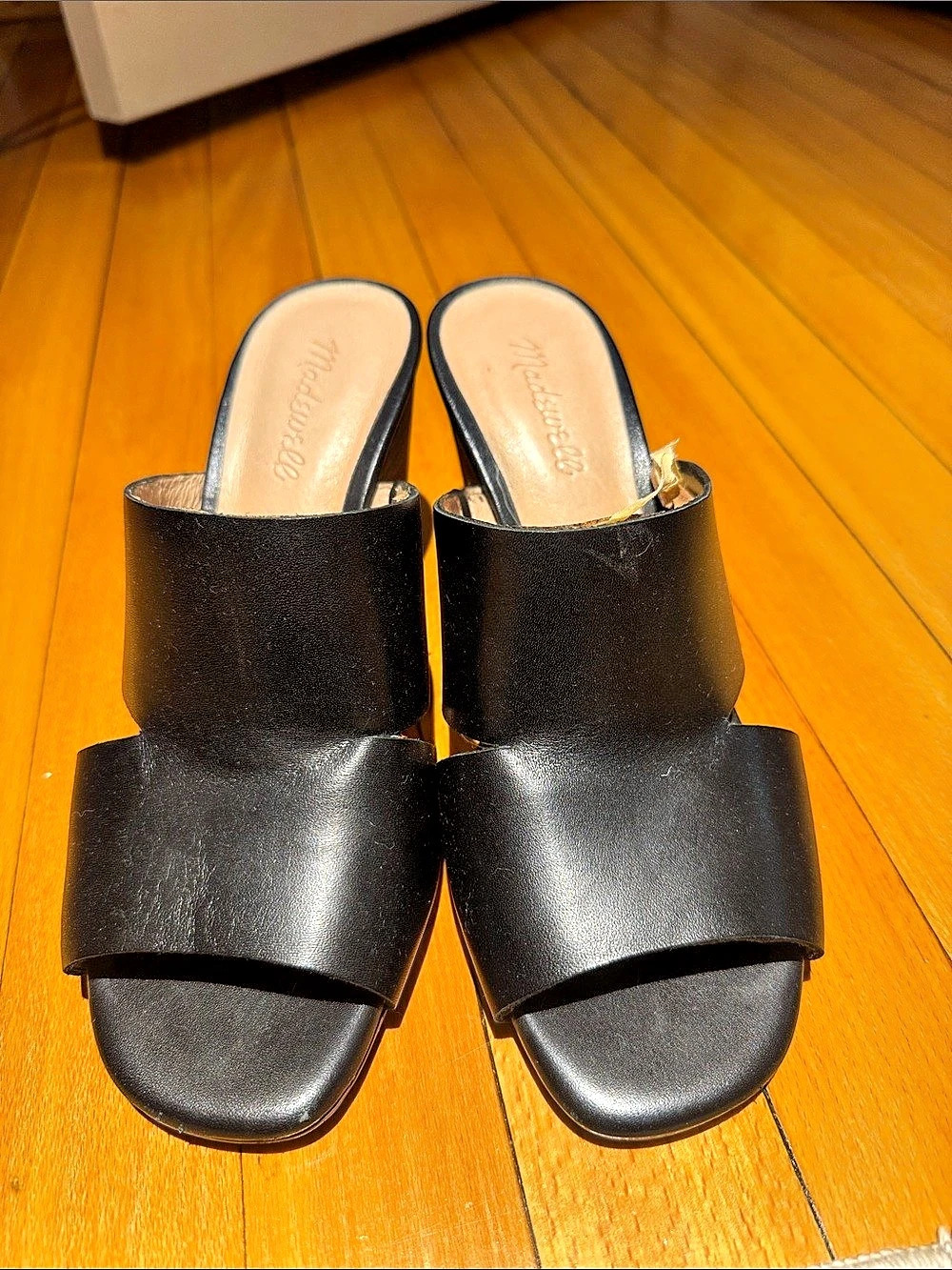 Madewell Black Heeled Mules US 8.5